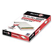 PENS PENCILS AND MARKERS | Survivor QUAR4610 10 in. x 13 in. No. 13-1/2 Lightweight 14 lbs. Tyvek Open End Expansion Mailers - White (100/Carton)
