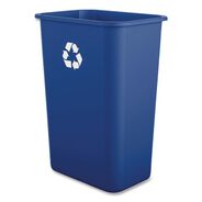 TRASH WASTE BINS | Boardwalk 10 Gallon Polypropylene Recycling Container - Blue
