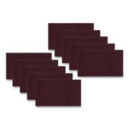 CLEANING BRUSHES | Boardwalk 28 in. x 14 in. Deep Scrub Pads - Maroon (10/Carton)