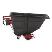  | Rubbermaid Commercial 101 gal 850 lb Capacity Plastic Motorized Roto Tilt Truck - Black