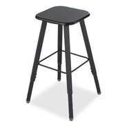 OFFICE FURNITURE AND LIGHTING | Safco 1205BL Alphabetter Adjustable-Height Student Stool, Backless, Supports Up To 250 Lb, 35.5-in Seat Height, Black