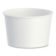 PRODUCTS | SOLO VS608-02050 3.8 in. Diameter x 2.4 in. h 8 oz Double Poly Paper Food Containers - White (50/Pack, 20 Packs/Carton)