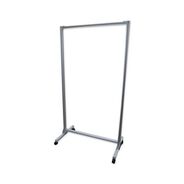 PRODUCTS | Ghent 38.5 in. x 23.75 in. x 74.19 in. Aluminum Acrylic Mobile Divider - Clear