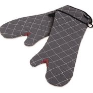 FOOD SERVICE | San Jamar 17 in. WebGuard Plus Fabric Bestguard Oven Mitt - Black (1-Pair)