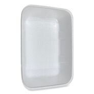 FOOD SERVICE | GEN 12 in. x 8.7 in. x 2.45 in. No. 20K Foam Meat Trays - White (125/Carton)