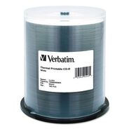 OFFICE ELECTRONICS AND BATTERIES | Verbatim 700 MB/80 min 52x CD-R DataLifePlus Printable Recordable Disc - White (100/Pack)