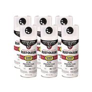 PAINTING | Rust-Oleum Stops Rust 5-in-1 Spray Paint, Flat White, 12 oz Aerosol Can, 6/Carton