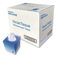 TISSUES | GEN 2-Ply Facial Tissue Cube Box - White (36 Boxes/Carton)
