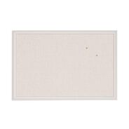 PRODUCTS | U Brands 30 in. x 20 in. Linen Bulletin Board with Decor Frame - Tan Surface, White Wood Frame