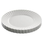 BOWLS AND PLATES | WNA WNA RSCW91512W 9 in. Diameter Plates Classicware Plastic Dinnerware - White (180/Carton)