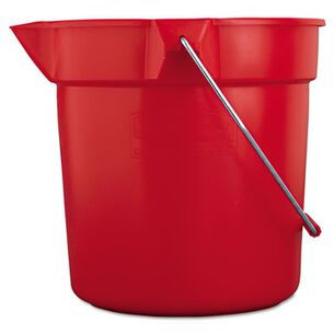 PRODUCTS | Rubbermaid Commercial 10-Quart 10.5 in. Round Plastic Utility Pail - Red