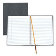 PRODUCTS | Blueline 10.75 in. x 8.5 in. Sheets Medium/College Rule 1-Subject Executive Notebook with Ribbon Bookmark - Cool Gray Cover