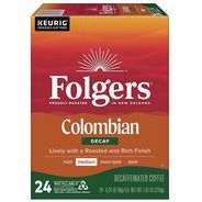 COFFEE | Folgers 100% Colombian Decaf Coffee K-Cups (24/Box)