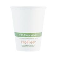 CUPS AND LIDS | World Centric 4 oz. NoTree Paper Hot Cups - Natural (1000/Carton)