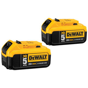 BATTERIES AND CHARGERS | Dewalt 20V MAX XR Premium 5 Ah Lithium-Ion Battery (2-Pack)