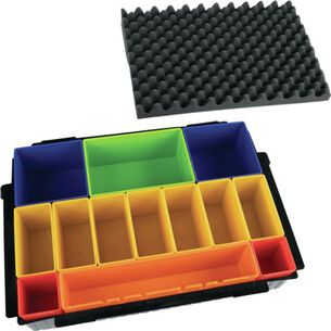 PRODUCTS | Makita MAKPAC Interlocking Case Insert Tray with Colored Compartments and Foam Lid
