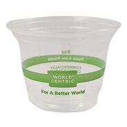 CUPS AND LIDS | World Centric 9 oz PLA Plastic Cold Cups - Clear (1000/Carton)