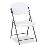OFFICE CHAIRS | Iceberg Rough N Ready Series Resin Folding Chair, Steel Frame, Platinum