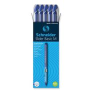 PRODUCTS | Schneider 151103 Slider Basic Medium 0.8 millimeter Stick Ballpoint Pen - Blue Ink/Barrel (10/Box)