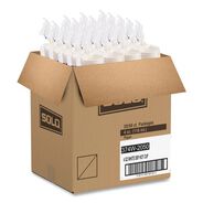 CUPS AND LIDS | SOLO 4 oz Single-Sided Poly Paper Hot Cups - White (1000/Carton)