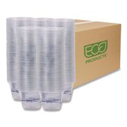 CUPS AND LIDS | Eco-Products BlueStripe 9 oz. Plastic 25 Percent Recycled Content Cold Cups - Clear/Blue (1000/Carton)