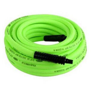 PRODUCTS | Legacy Mfg. Co. HFZ1250YW4 1/2 in.  x 50 ft. Flexzilla ZillaGreen Air Hose with 1/2 in. MNPT Ends & Bend Restrictors