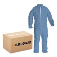 BIB OVERALLS | KleenGuard 45317 A65 Zipper Front Flame Resistant Coveralls - 4XL/Blue (21/Carton)