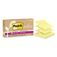 STICKY NOTES AND POST ITS | Post-it Notes Super Sticky 3 in. x 3 in. 100 Percent Recycled Paper Super Sticky Notes - Canary Yellow (6-Pads/Pack)