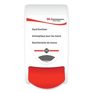  | SC Johnson 4.92 in. x 4.6 in. x 9.25 in. 1 Liter Sanitizer Dispenser - White (15/Carton)
