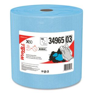  | WypAll 12.2 in. x 13.4 in. General Clean Jumbo Roll X60 Cloths - Blue (1100/Roll)
