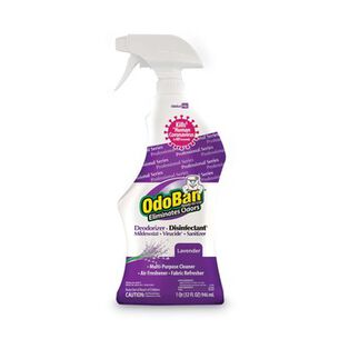 ODOR CONTROL | OdoBan 32 oz. Spray Bottle RTU Odor Eliminator and Disinfectant - Lavender (12/Carton)
