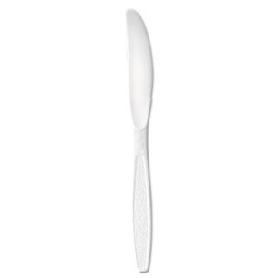  | SOLO Guildware Cutlery Extra Heavyweight Polystyrene Knife - White (1000/Carton)