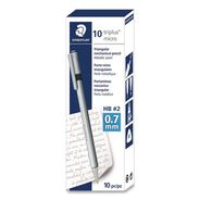 PENCILS | Staedtler Mechanical Pencils, 0.7 mm, HB (#2), Black Lead, Light Blue Barrel, 10/Box