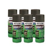 PAINTING | Rust-Oleum 12 oz. Aerosol Can Camouflage Spray Paint - Flat Deep Forest Green (6/Carton)