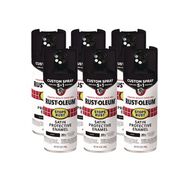 OFFICE AND OFFICE SUPPLIES | Rust-Oleum Stops Rust 5-in-1 Spray Paint, Satin Black, 12 oz Aerosol Can, 6/Carton