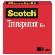 TAPES AND ADHESIVES | Scotch 1 in. x 72 yds 3 in. Core Tape - Transparent (1-Roll)