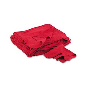  | General Supply 14 in. x 15 in. Cloth Shop Towels - Red (50/Pack)