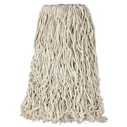MOPS | Rubbermaid Commercial 24 oz. 1 in. Band Premium Cut-End Cotton Wet Mop Head - White (12/Carton)