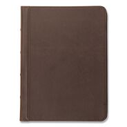 OFFICE AND OFFICE SUPPLIES | Samsill 11 in. x 8.5 in. Dark Brown Vinyl Vintage Hardback Zipper Portfolio