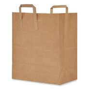 PRODUCTS | Paper Bags & Sacks 12 in. x 7 in. x 17 in. 1/7 BBL Size Flat Handles Bag - Kraft (300/Bundle)