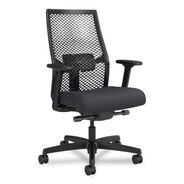 OFFICE CHAIRS | HON Ignition 2.0 ReActiv 17.25 in. to 21.75 in. Seat Height Mid-Back Task Chair - Basalt Vinyl Seat/Charcoal Back/Black Base