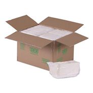PRODUCTS | Eco-Products WorldView Vanguard 32 oz. 4.71 in. x 7.01 in. x 1.04 in. Sugarcane Fiber Rectangular Container - White (400/Carton)
