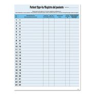 PRODUCTS | Tabbies 8.5 in. x 11 in. Patient Sign-In HIPAA Labels - Blue (125/Pack)