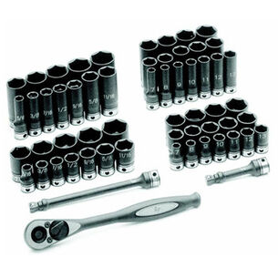 PRODUCTS | Grey Pneumatic 59-Piece 3/8 in. Drive 6-Point SAE/Metric Standard and Deep Duo-Socket Set