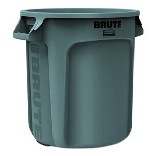 PRODUCTS | Rubbermaid Commercial 10 gal. Vented Round Plastic Brute Container - Gray