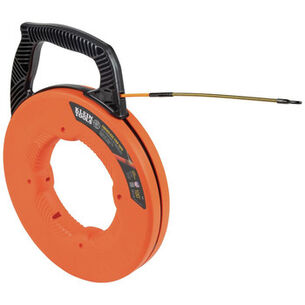 MATERIAL HANDLING | Klein Tools 3/16 in. x 100 ft. Fiberglass Fish Tape with Spiral Steel Leader