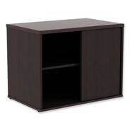 OFFICE FURNITURE AND LIGHTING | Alera ALELS593020ES Open Office 29-1/2 in. x 19-1/8 in. x 22-7/8 in. Low Storage Cabinet Credenza - Espresso