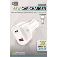 PRODUCTS | ByTech 60 Watts Two 3 A Ports PD Car Charger - White
