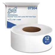 TOILET PAPER | Scott 3.55 in. x 750 ft. 2-Ply Septic Safe Essential Extra Soft JRT - White (12/Carton)