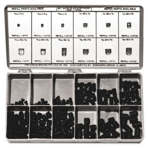 | Precision Brand 200-Piece Steel Set Screw Assortment (1-Kit)